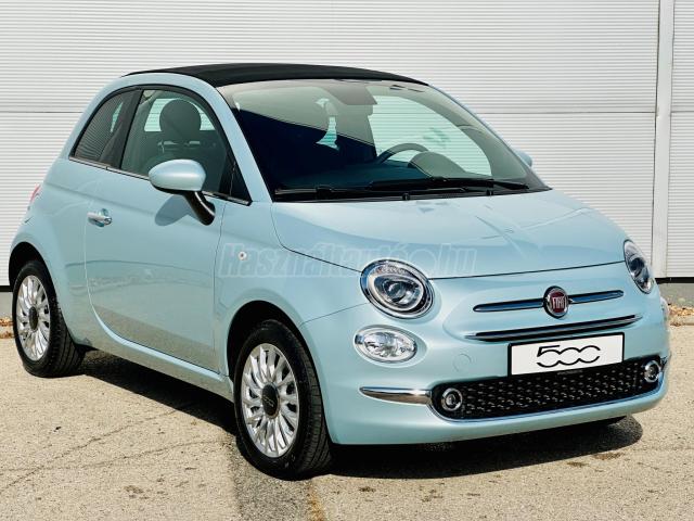 FIAT 500 500C 1.0 BSG Cabrio. Harmatzöld. fekete vászontetővel FULL Felszereltséggel!Tesztautó