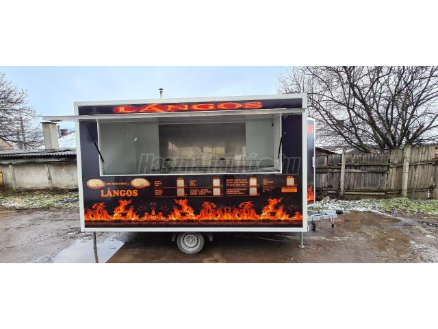 EGYEDI Langos- Food Truck Büfékocsi- 4m-1350 kg